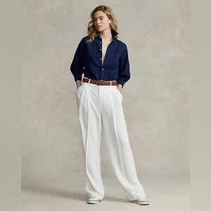 POLO RALPH LAUREN Relaxed Fit Linen-Silk Twill Shirt .